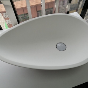 White water drop type artificial stone sink