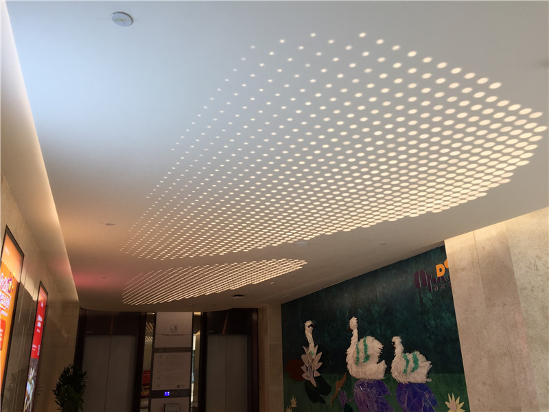 Shenzhen project: artificial stone ceiling, hollow carving
