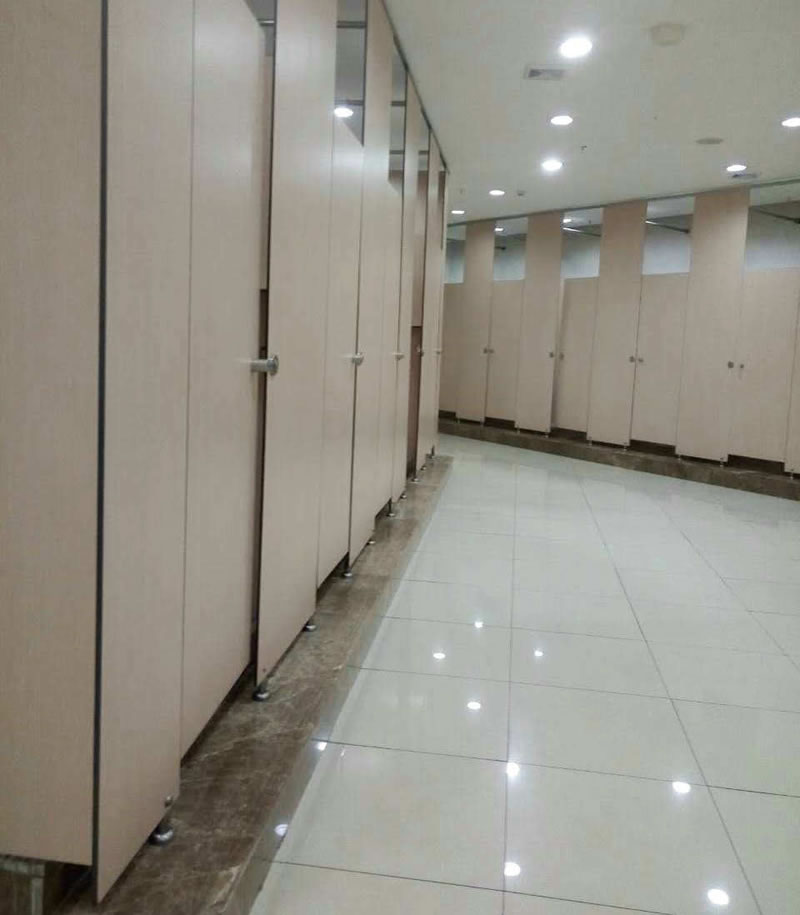 Public toilet HPL board partition project