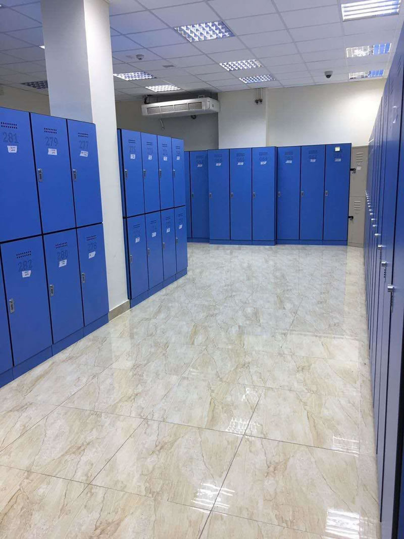 factory High Pressure Laminate gym storage cabinet