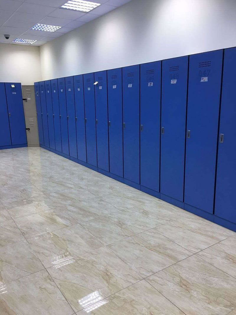 Gym HPL plate storage cabinet locker