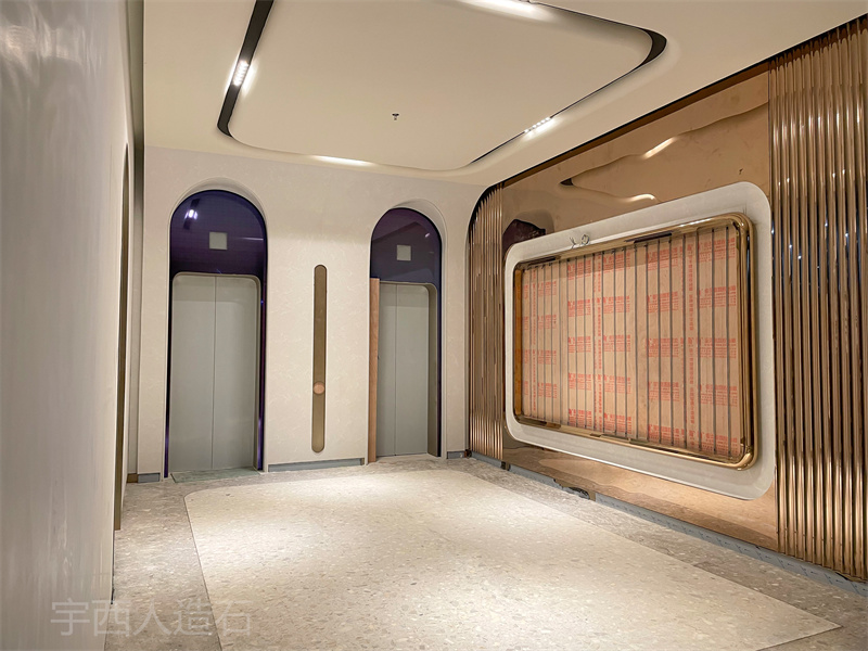 暗纹白色人造石天花板