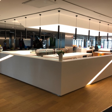 酒店餐厅环保人造石置餐台