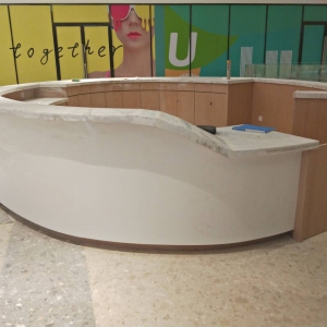 商城接待中心圆形咨询台