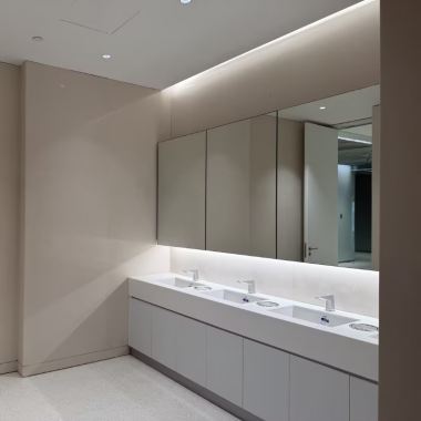 纯白色人造石一体盆