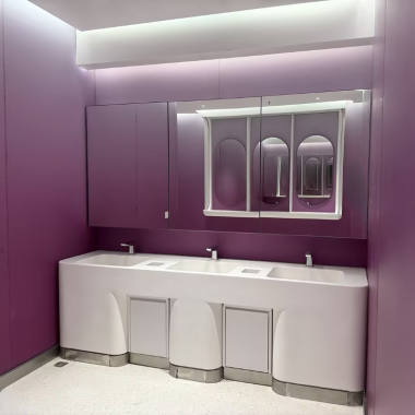 落地款人造石洗手盆